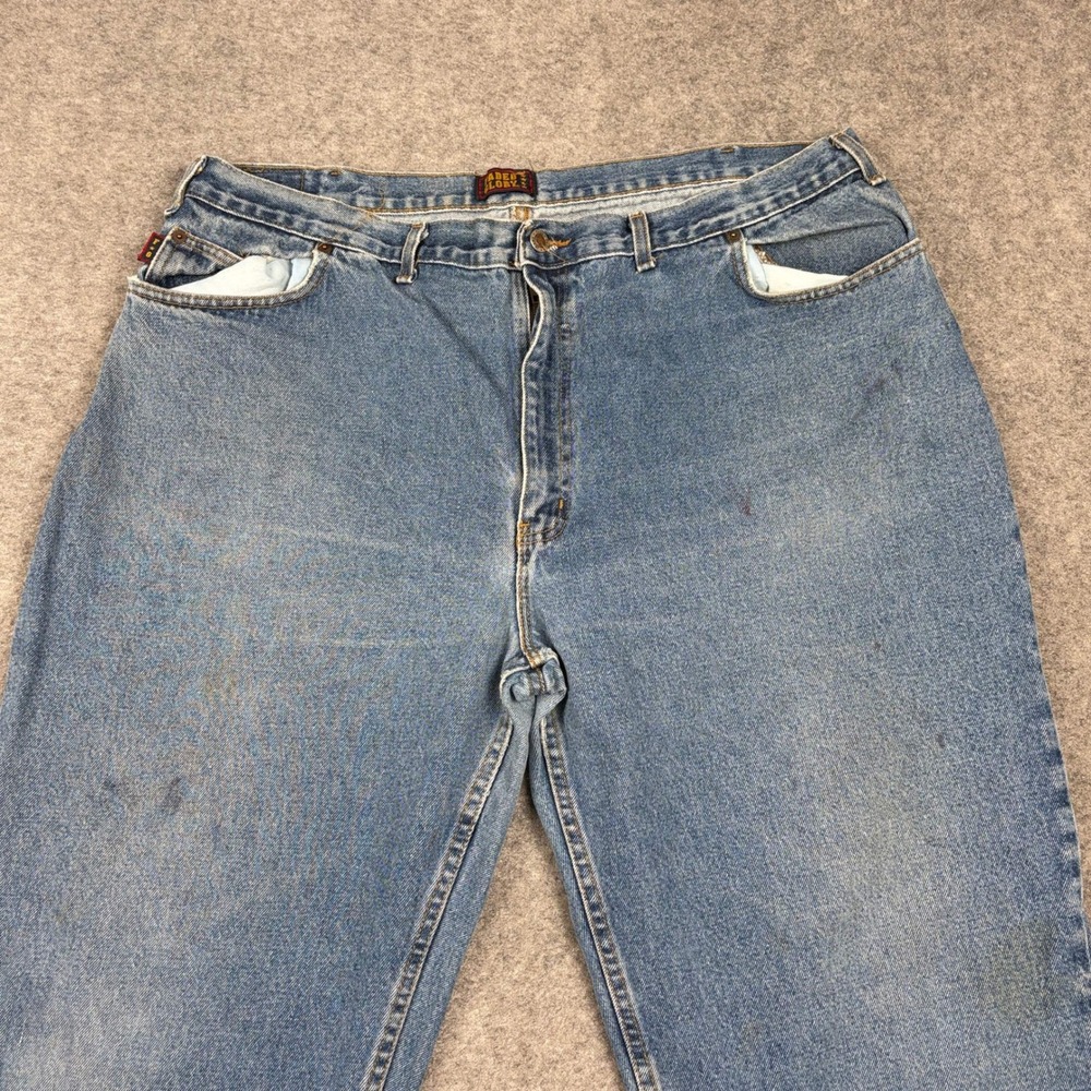 Faded Glory Jeans Mens 42x30 Blue Denim Relaxed Fit Straight Leg Vintage 90s 00s